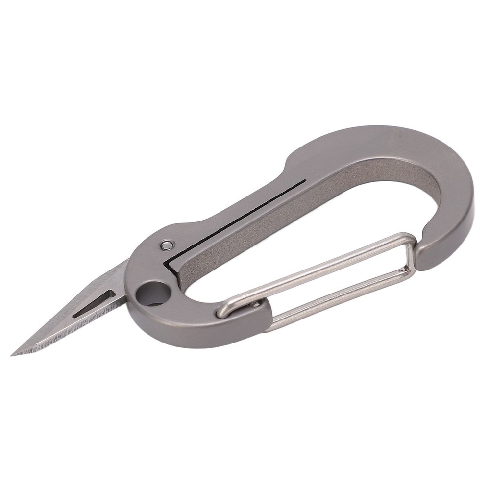 Mini Keychain Knife Titanium Alloy Multifunctional Portable Carabiner Knife FD