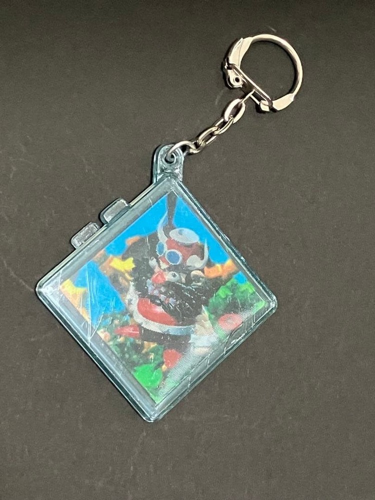 1995 Super Mario RPG Booster Lenticular Keychain Nagasakiya Vintage Collectible