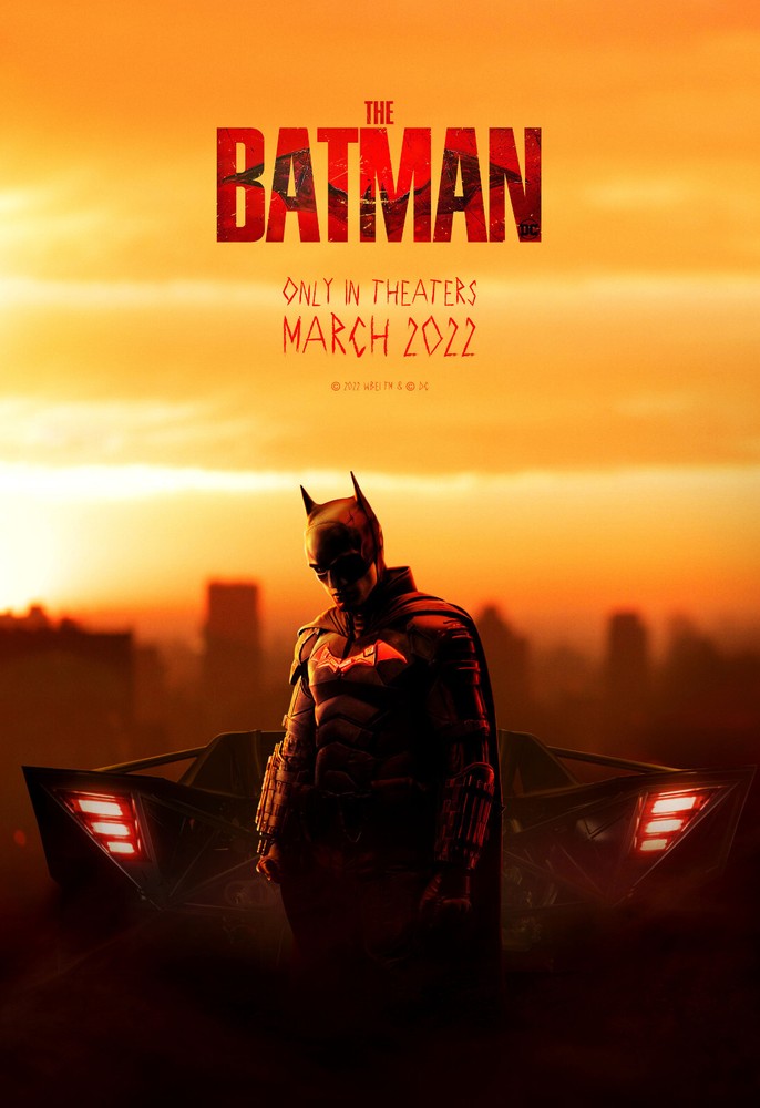 2022 The Batman DC Comics Superhero Art Print Promo Poster Wall Decor Gift