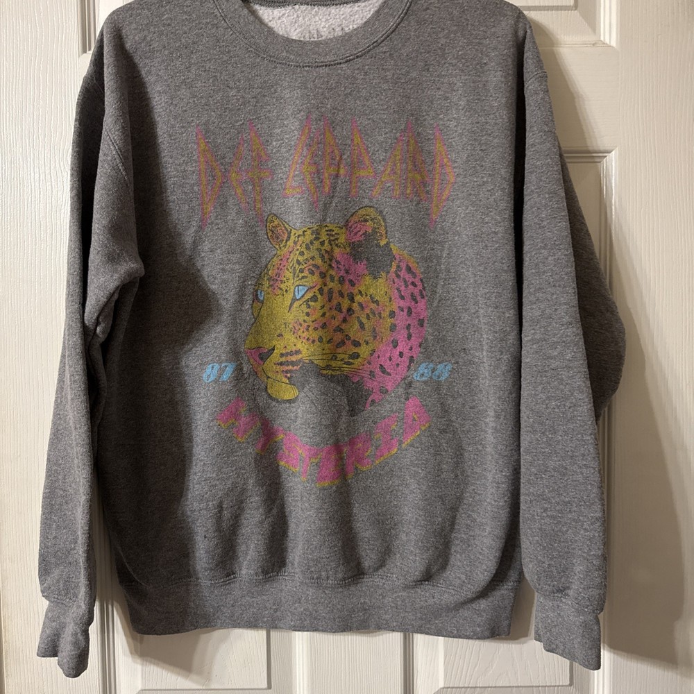 Vintage 80’s Rock Def Leppard Hysteria Sweatshirt Size Medium