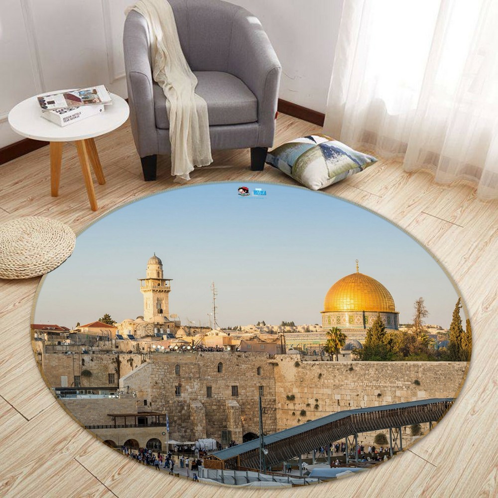 3D Town Castle NAO3569 Game Rug Mat Elegant Photo Carpet Mat Fay