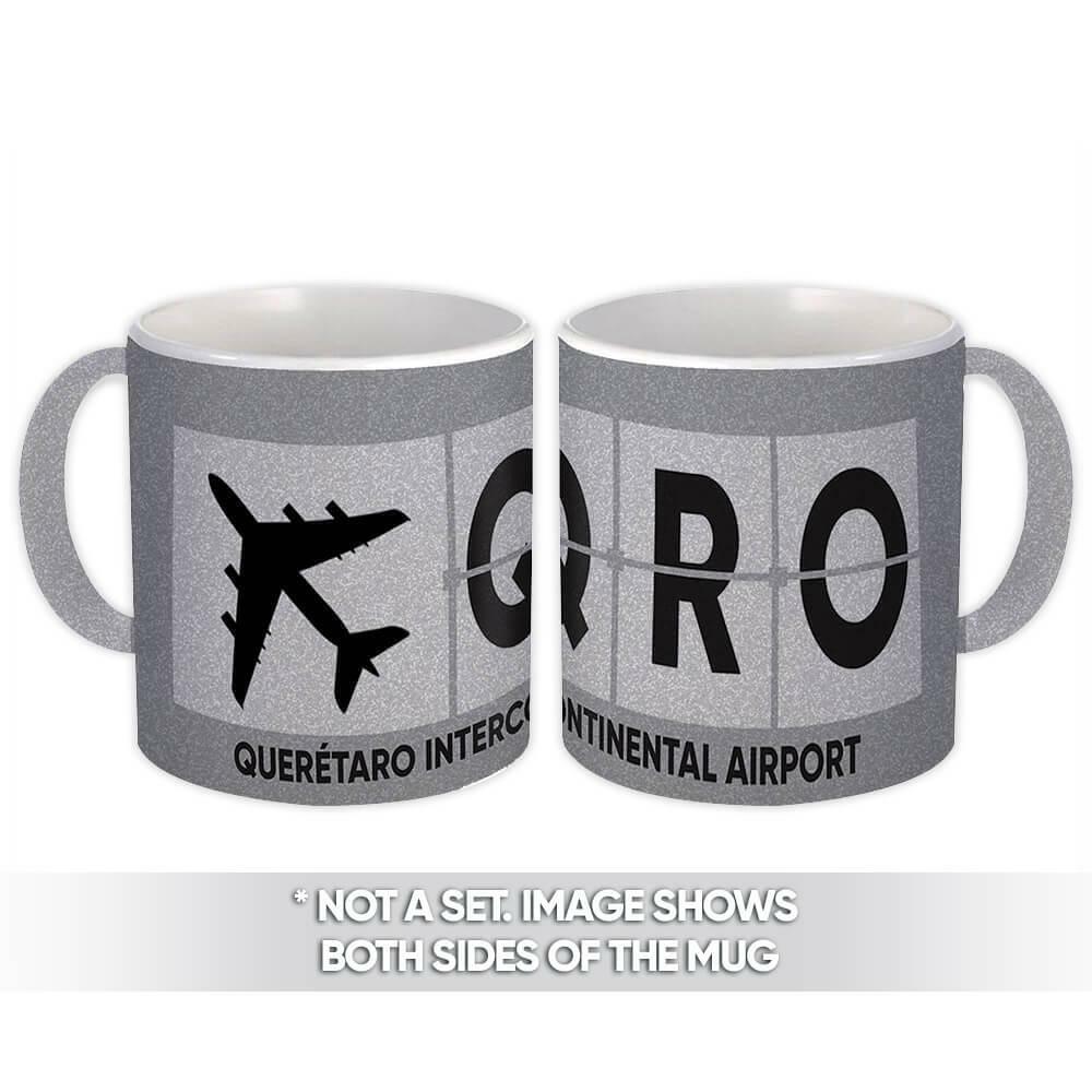 Gift Mug : Mexico Querétaro Airport QRO Airline Travel Pilot AIRPORT