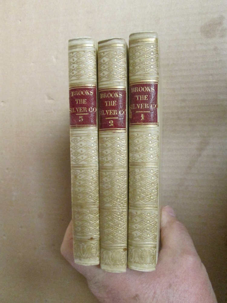 Shirley Brooks THE SILVER CORD 1862 Bernhard Tauchnitz RARE paper vellum binding
