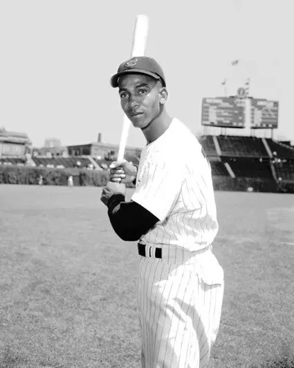 1960 Chicago Cubs Ernie Banks Baseball  4x6 PHOTO PRINT