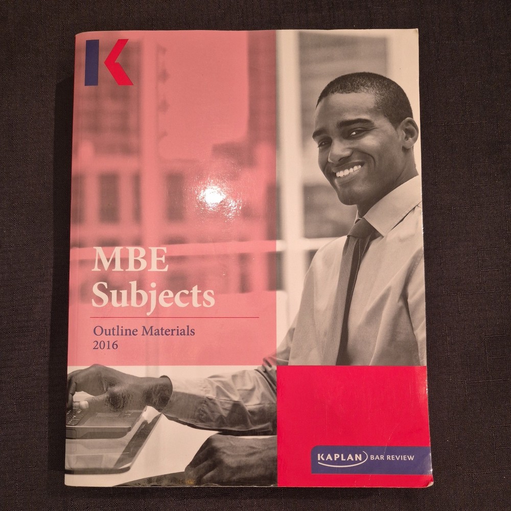 Kaplan 2016 MBE (Multistate Bar Exam) Review Outline Materials
