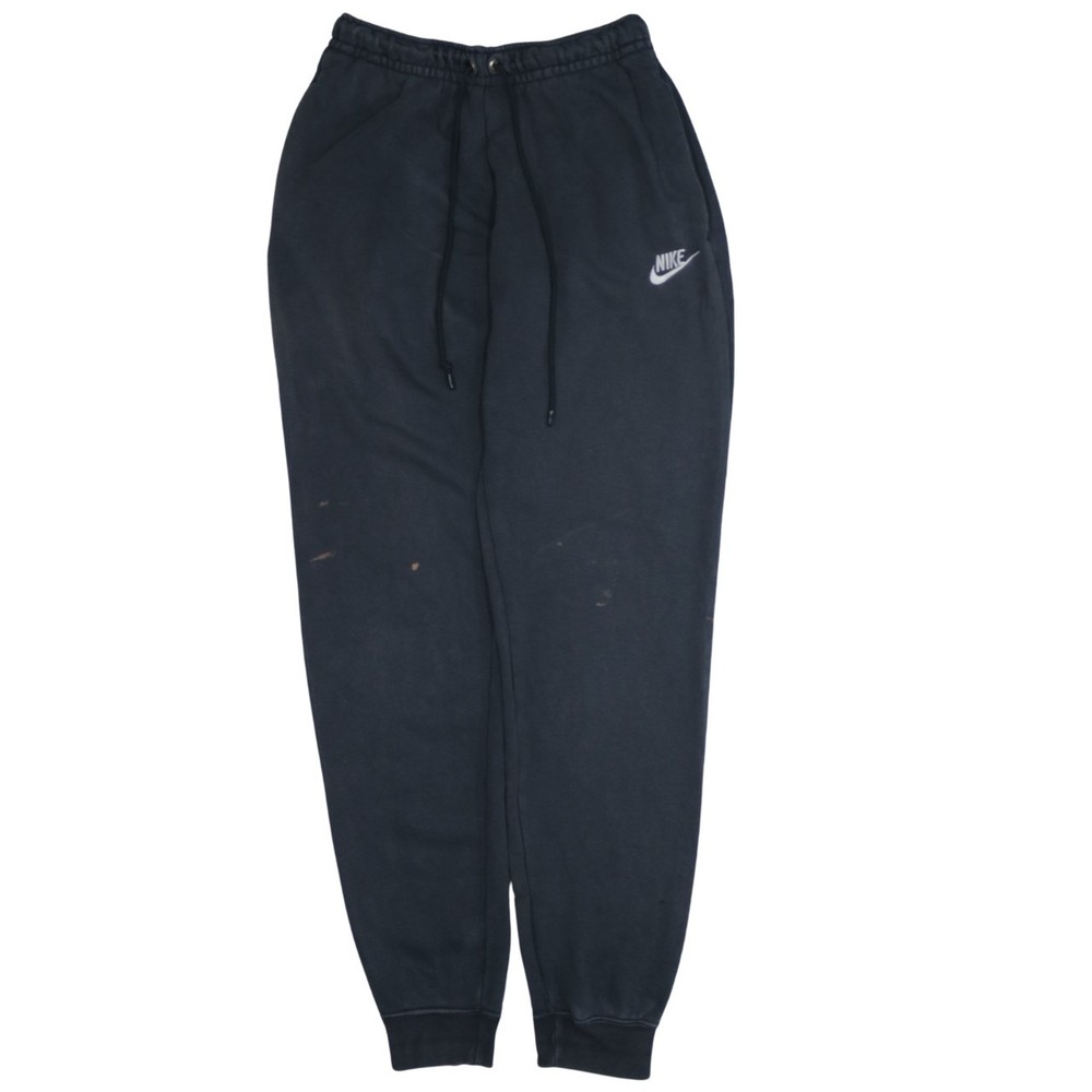 Nike Mens Joggers Black Nylon Embroidered Swoosh Elastic Waist Tapered Track XS