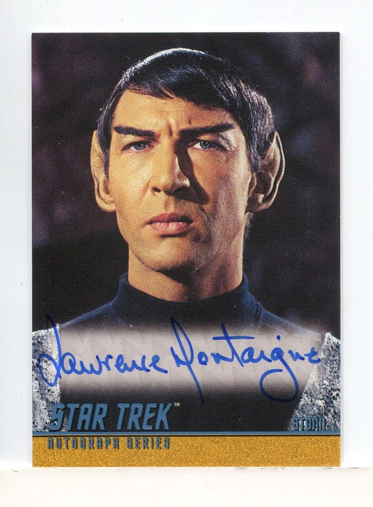 Star Trek TOS Quotable Lawrence Montaigne as Stonn Autograph Card A105