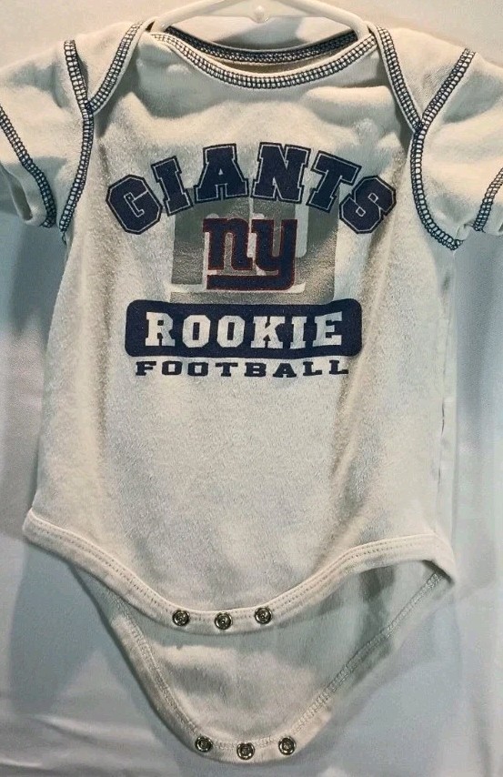 New York Giants - NY Football Logo 3-6 months Bodysuit Romper Creeper Top Shirt