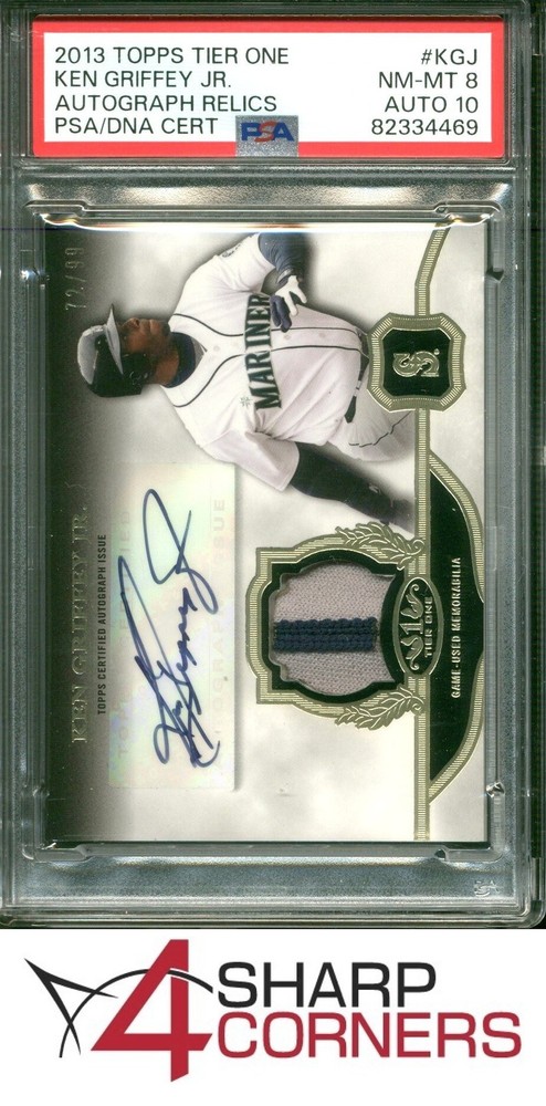 2013 Topps Tier One Auto Relics Ken Griffey Jr. Hof #/99 Pop 1 Psa 8 Dna Auto 104SC is the hobby's first consignment choice on eBay!
