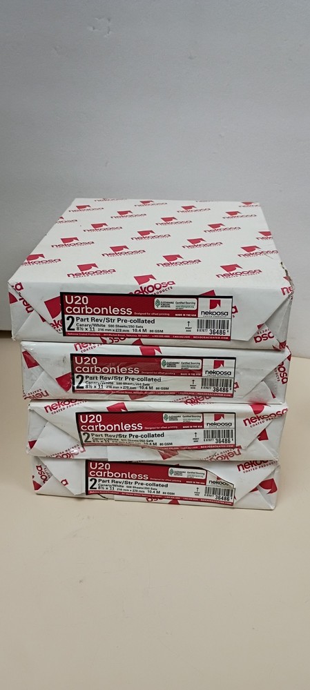 Nekoosa Universal Carbonless Paper  8-1/2x11, 2-Part (250 Sets/500 Sheets)1ream