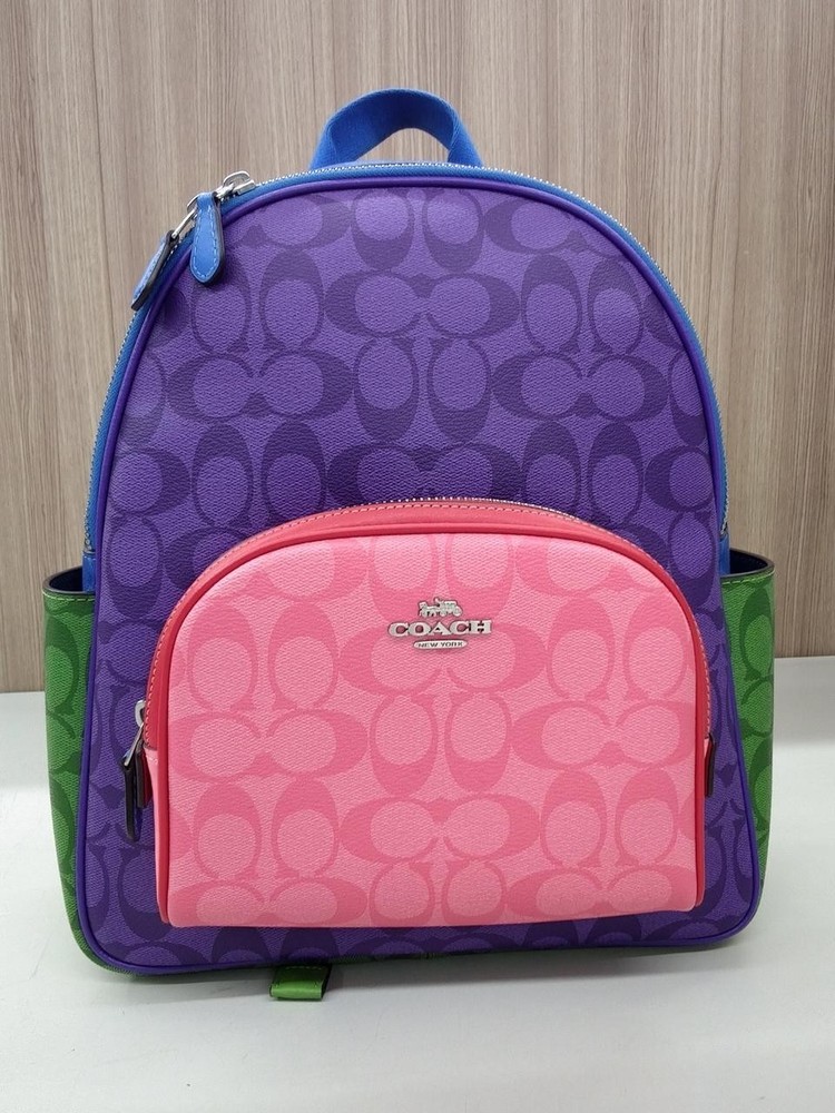 Coach B2247-Ca156 Signature Multicolor Backpack