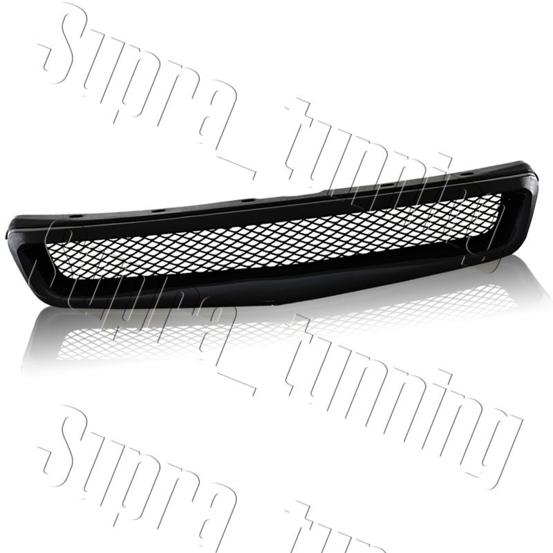JDM Type R Black Mesh Hood Grille for 1999-2000 Honda Civic-image