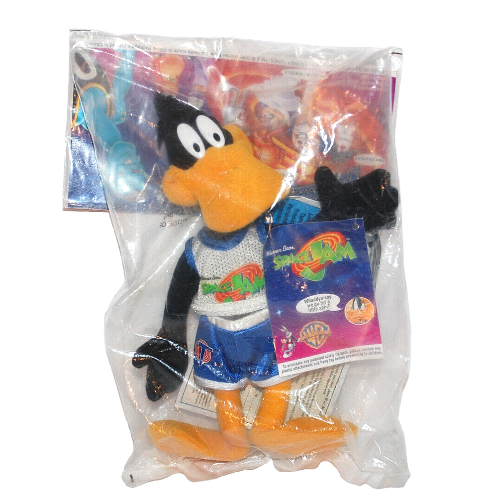 Vintage 1996 McDonald's Space Jam Daffy Duck Plush 9
