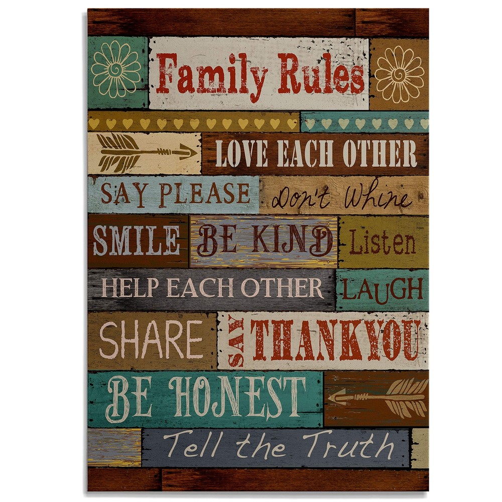 Canvas Art for Room Decor Love each other Family Inspirational Quotes Modern ...