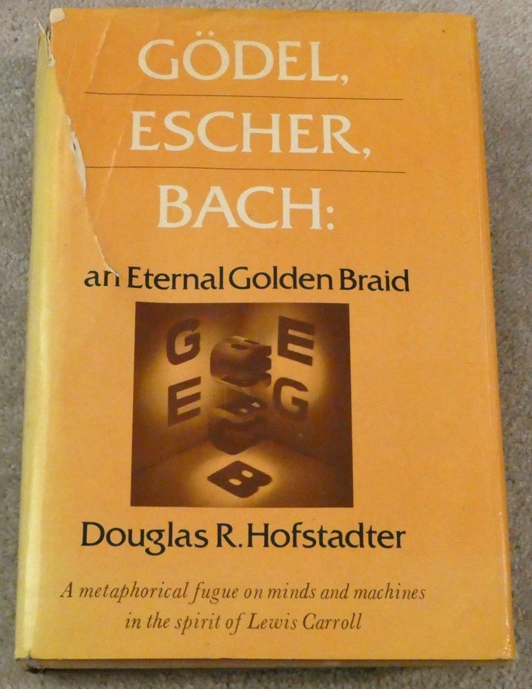 Godel Escher Bach Hardcover DC Book Douglas Hofstadter Eternal Golden Braid 1979