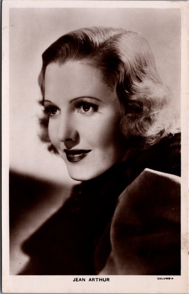 Jean Arthur Real Photo Postcard RPPC Picturegoer British Movie Star 1930s