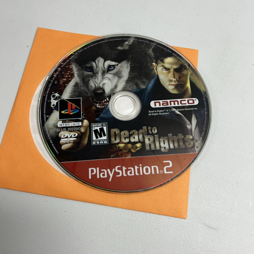 Dead to Rights (Sony PlayStation 2 PS2, 2005) Disc Only Tested and Working
