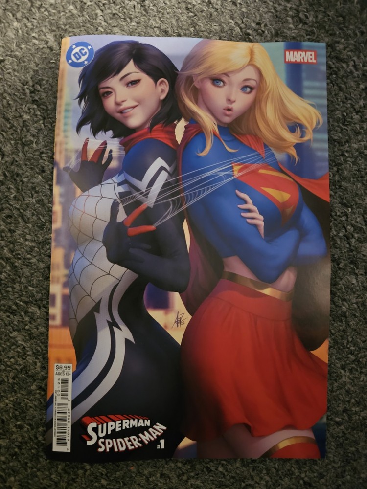 DC Marvel Superman Spider-Man #1 (One Shot) Cover M Stanley Artgerm Lau NM