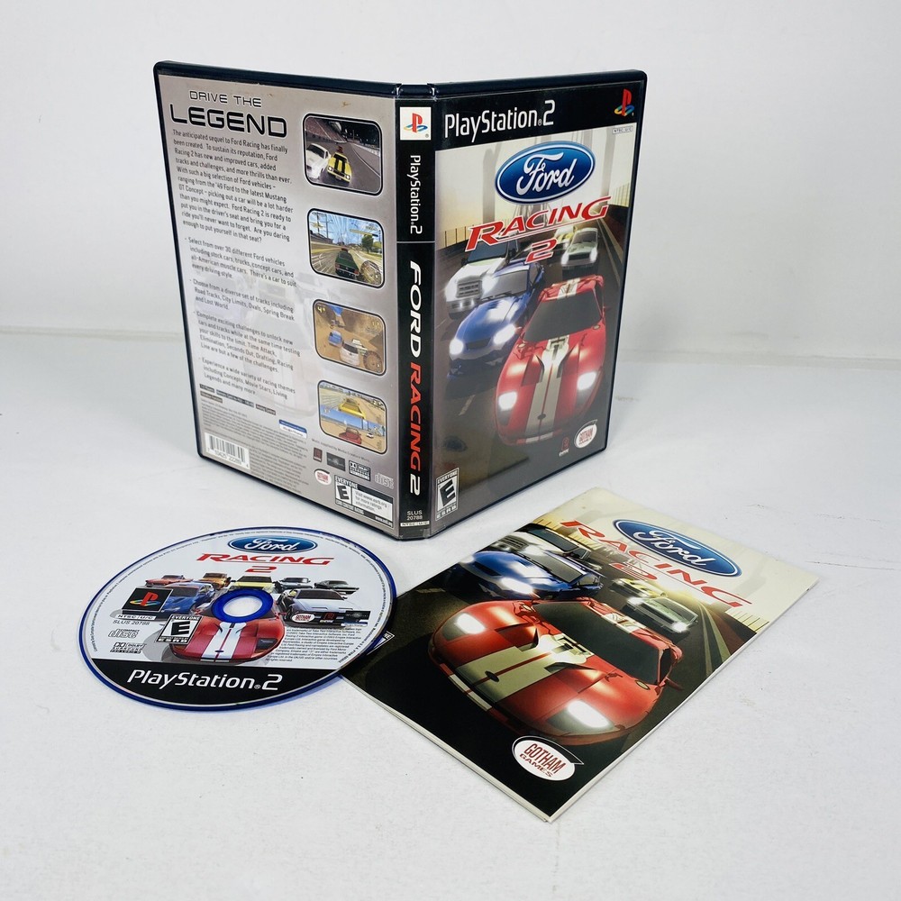 Ford Racing 2 (Sony PlayStation 2, 2003) PS2 Complete w/ Manual CIB TESTED WORKS