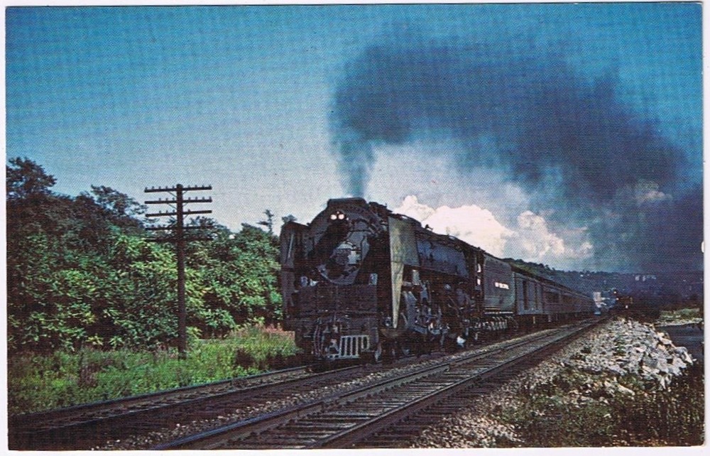 Postcard Train New York Central 6012 Roa Hook New York