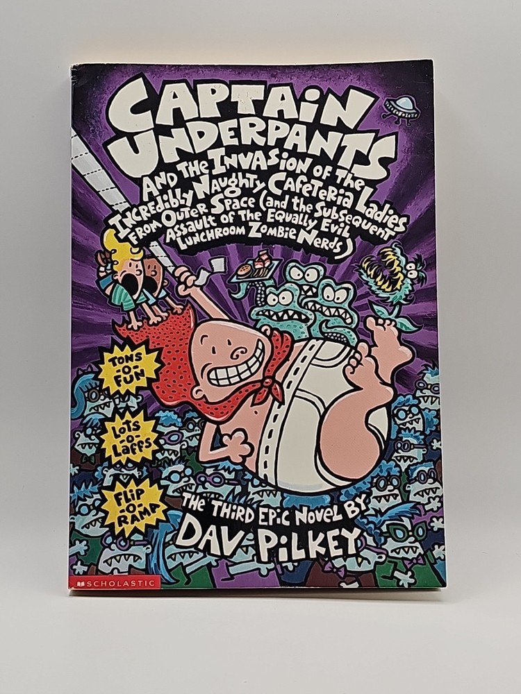 Captain Underpants Invasion by Dav Pilkey 1999 Paperback Book