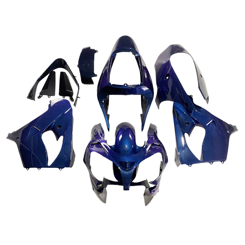 Chameleon Blue Purple Fairing Kit for 2002 2003 Kawasaki ZX9R Injection Bodywork