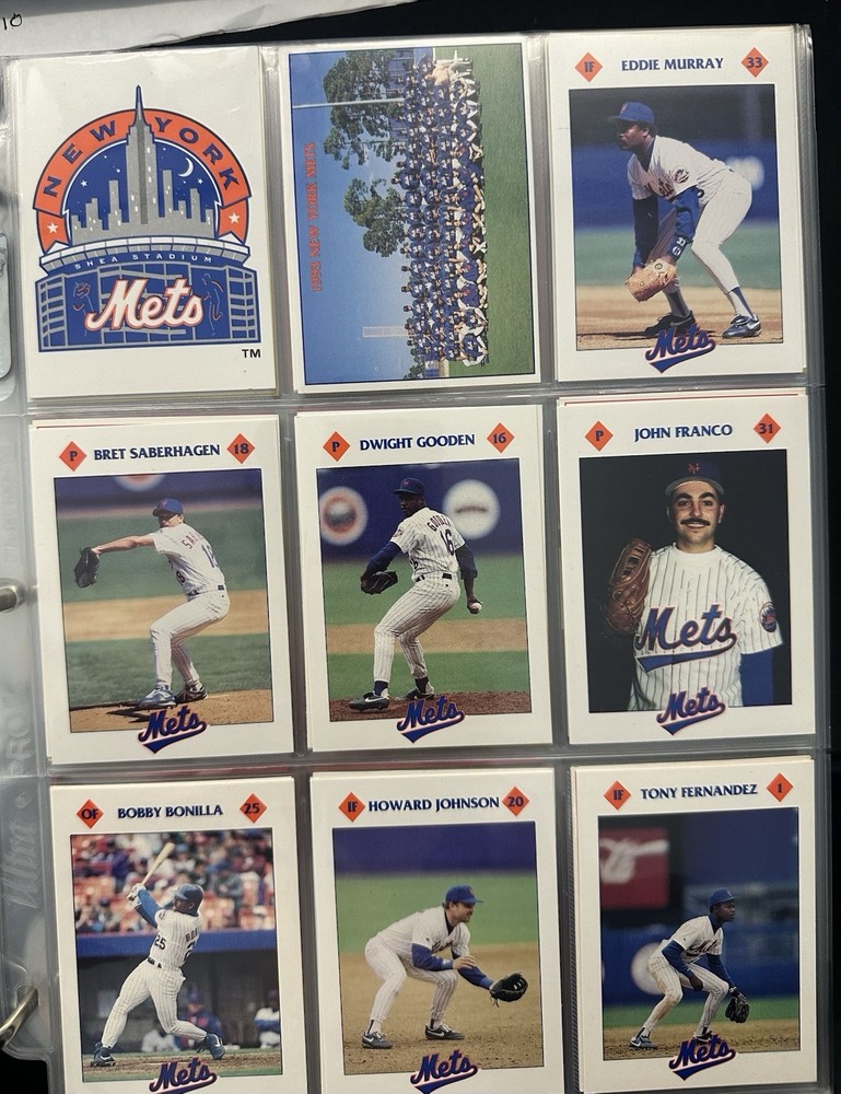 1993 Kahns New York Mets Baseball Team Stadium Giveaway 27 Card Set