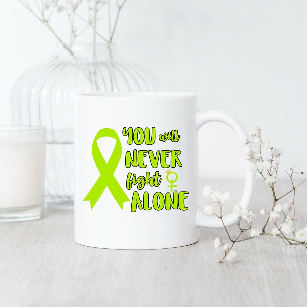 Lymphoma Cancer You Will Never Fight Alone Mug Lymphoma Cancer Mug Lymphoma