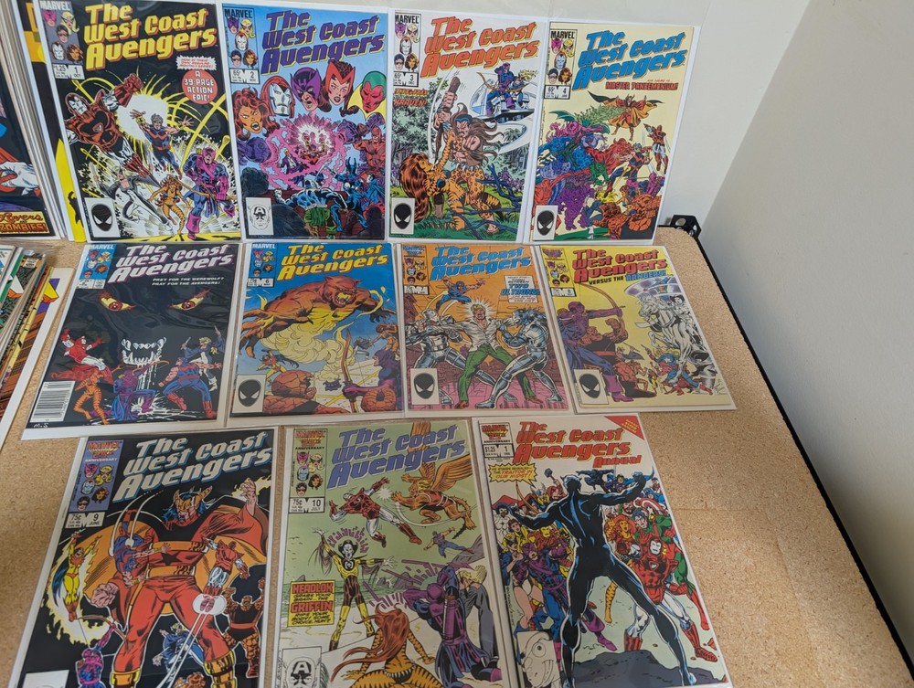 West Coast Avengers Lot Of 11 -  1 2 3 4 5 6 7 8 9 10 Annual #1 Vf/Nm