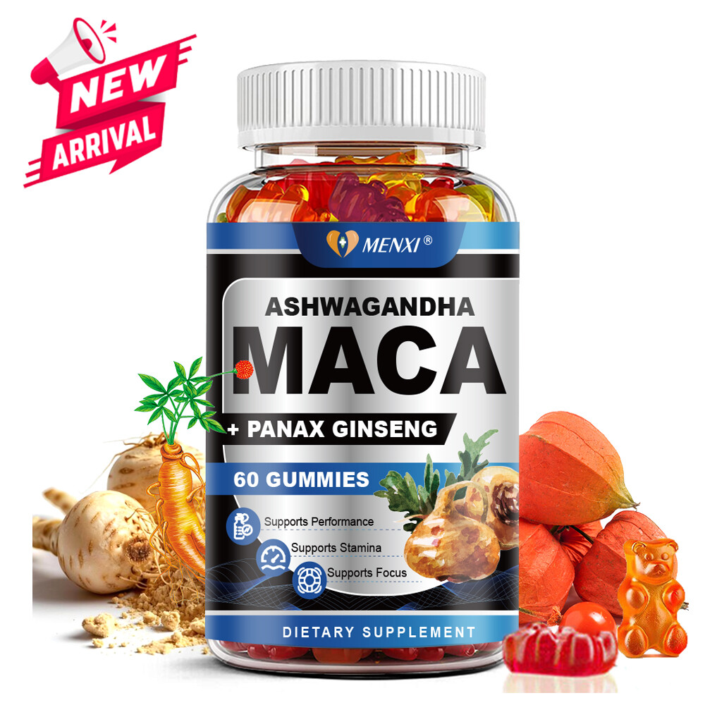 Black Maca Gummies Male Enhancement Stamina Gummies for Men Performance