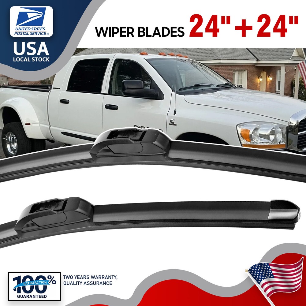 DIRECT CONNECT OEM Quality Wiper Blades Set of 2 - 24 Inch Front Left and Right