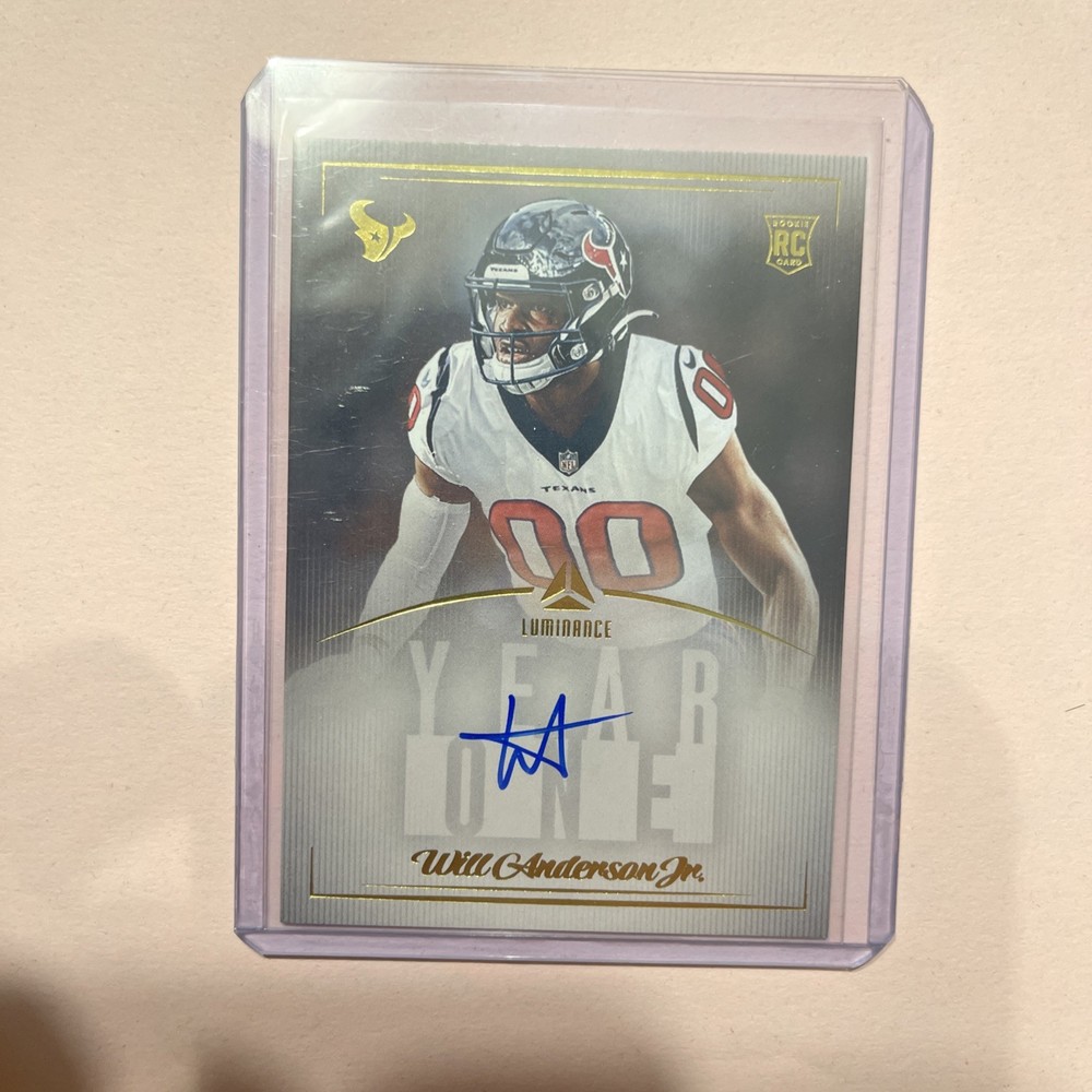 2023 Panini Luminance - Year One Signatures Rps Will Anderson #Y1WAJ (AU, RC)