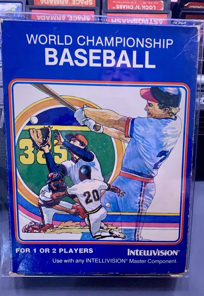 Intellivision World Championship Baseball Cib W/2 Correct Overlays  Tested! 5/20