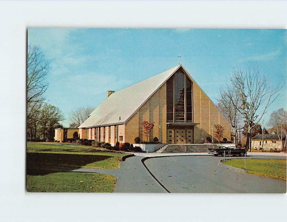 Postcard St Florence's Roman Catholic Church Wakefield Massachusetts