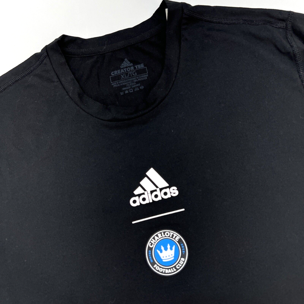 Charlotte Football Club Adidas Creator Tee Areoready Short Sleeve Men XL Black