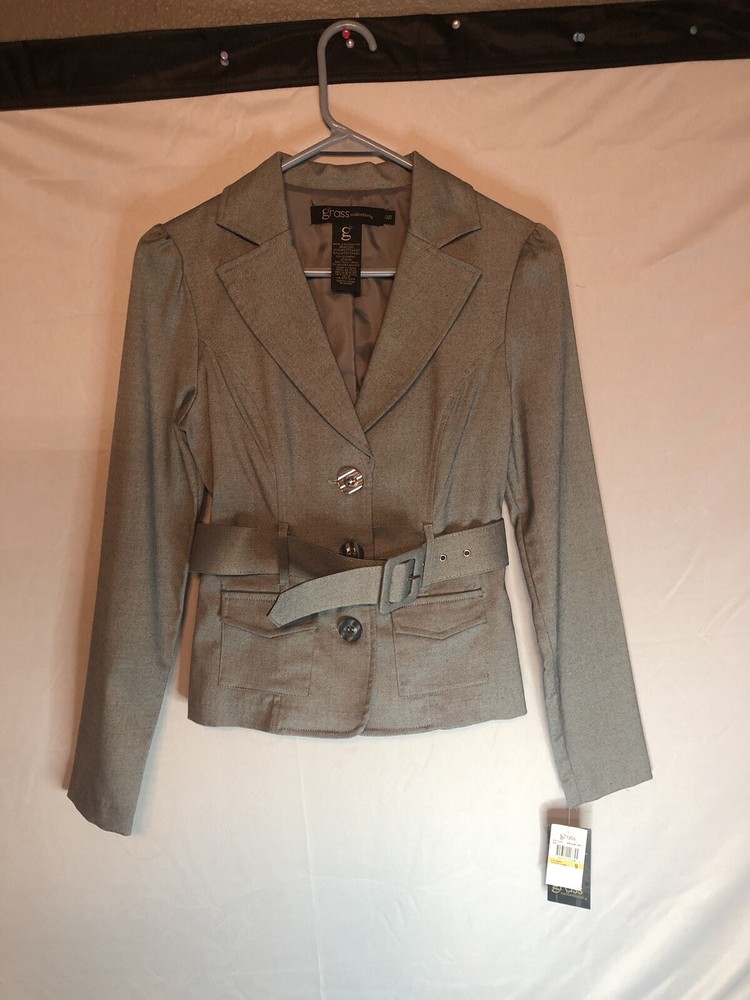 Women’s Grass Blazer/Jacket Size Small Gray