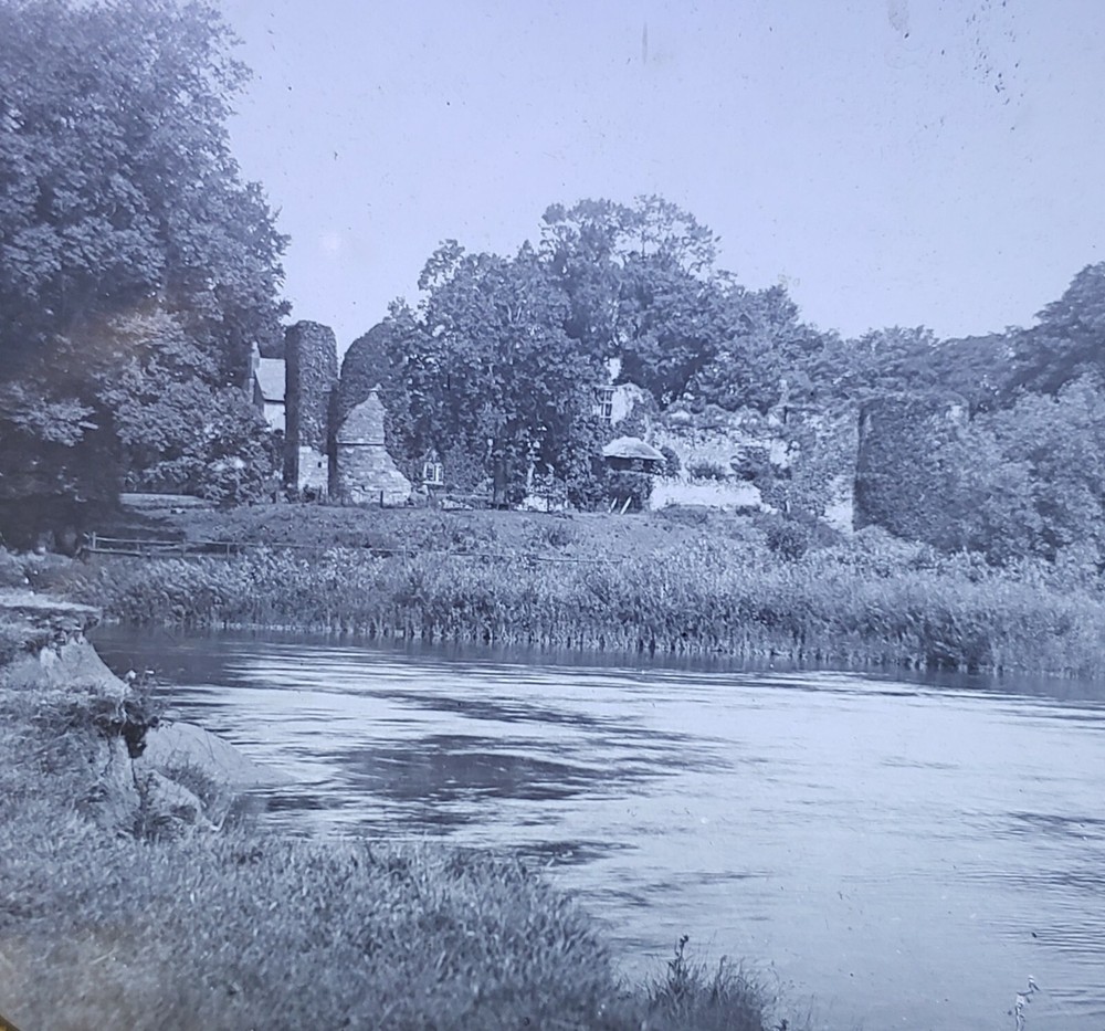 Wilton Castle, England, c1900s Magic Lantern Glass Slide