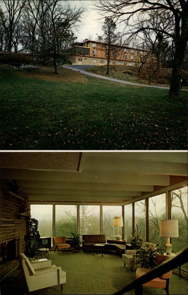 Allenberry Inn ~ Meadow Lodge ~ Boiling Springs Pennsylvania PA ~ 1950s postcard