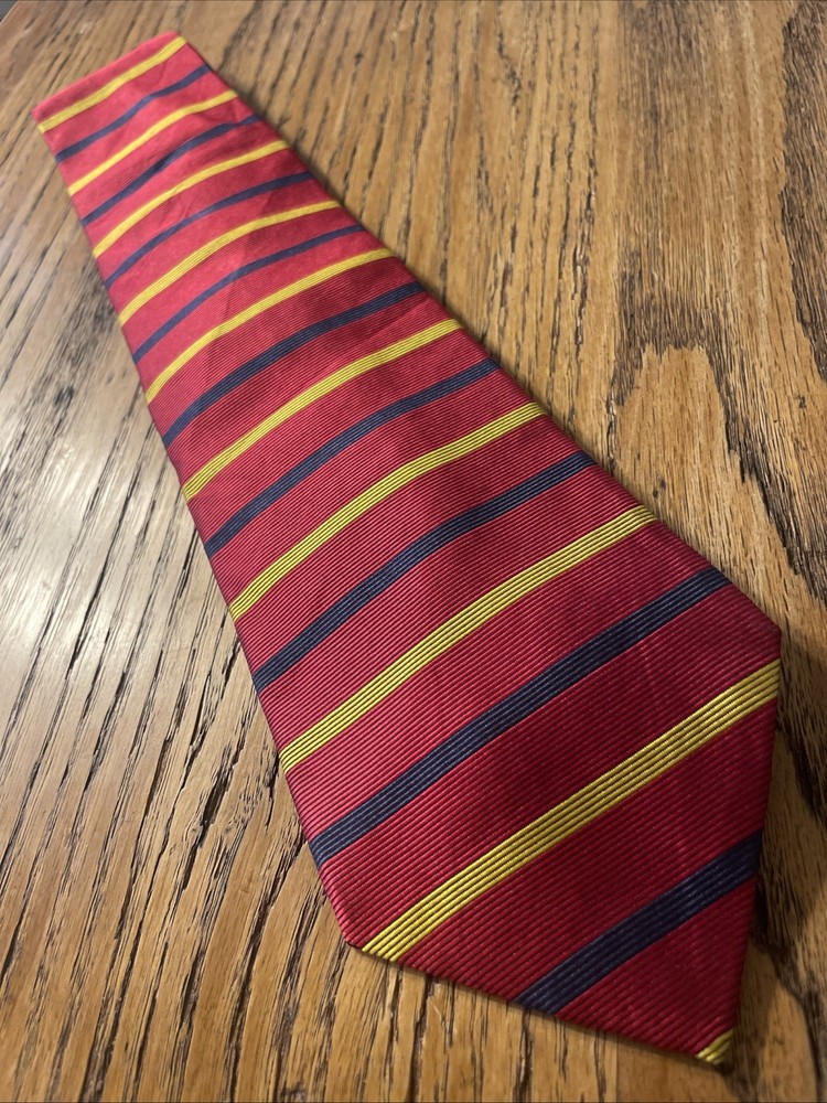 Vintage Brooks Brothers Repp Silk Horizontal Stripe Tie Men’s Necktie USA Made
