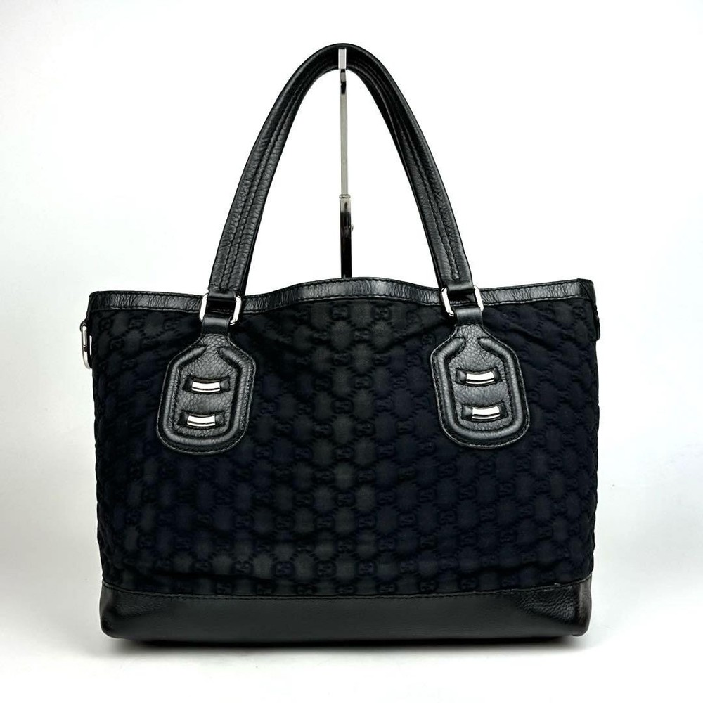GUCCI GG PVC Black Tote Bag Authentic G0803383