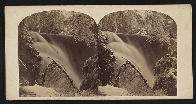 Photo:Trenton Falls New York High Falls 1860s Waterfall Stereo Photo