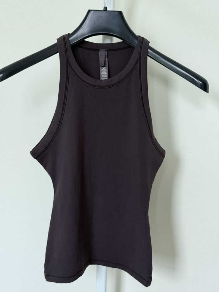 Skims Cotton Jersey Tank - XS Women’s (Brown)