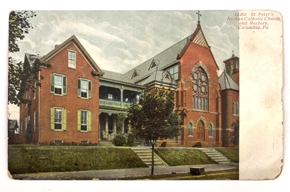 St Peter’s Roman Catholic Church Columbia PA Postcard