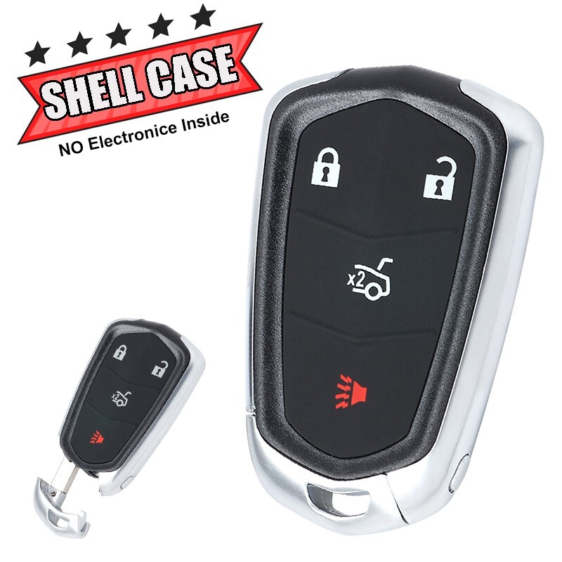 Cadillac ATS CTS 2014-2019 4-Button Key Fob Remote Shell Case  