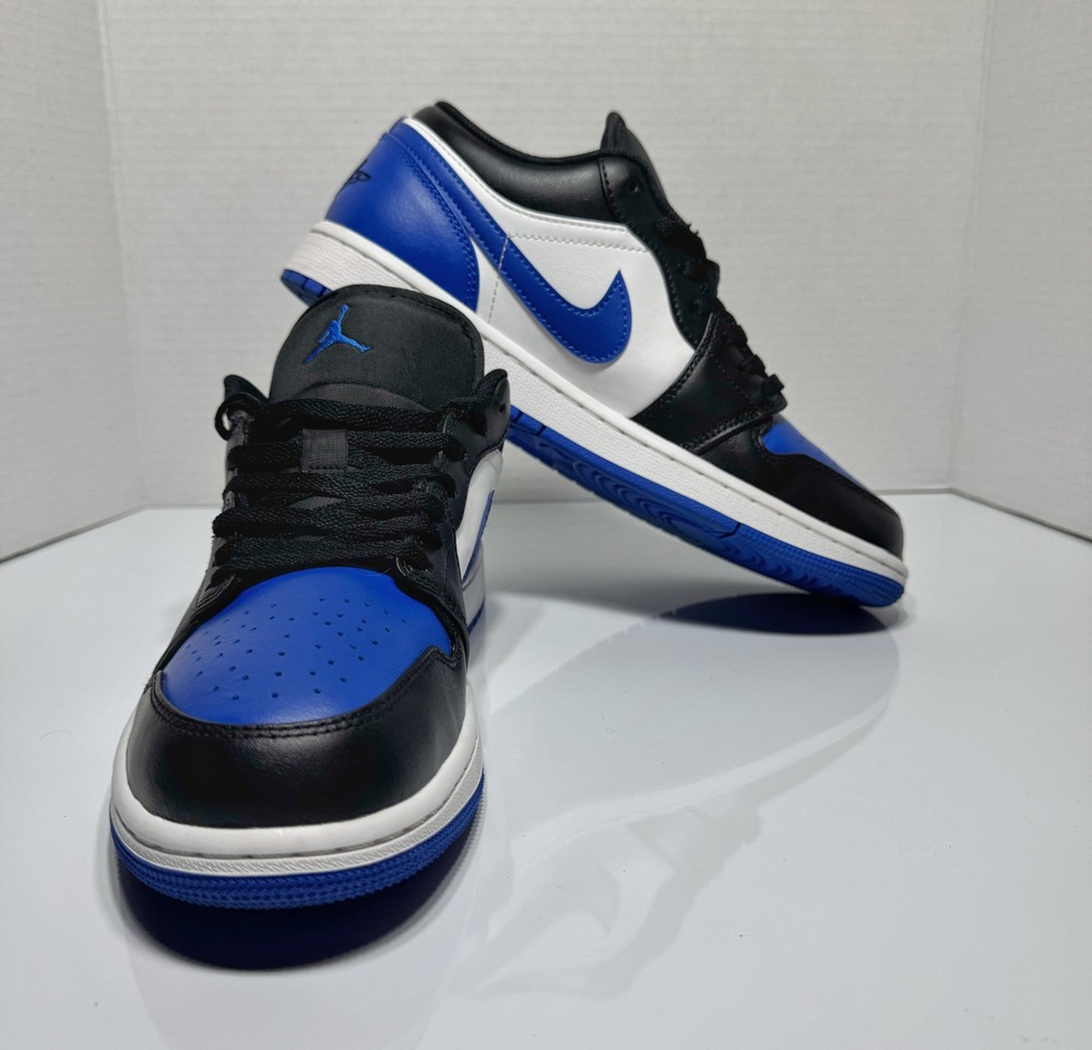 Nike Air Jordan 1 Low Royal Blue Black White Men’s Size 8 553558-140 Clean