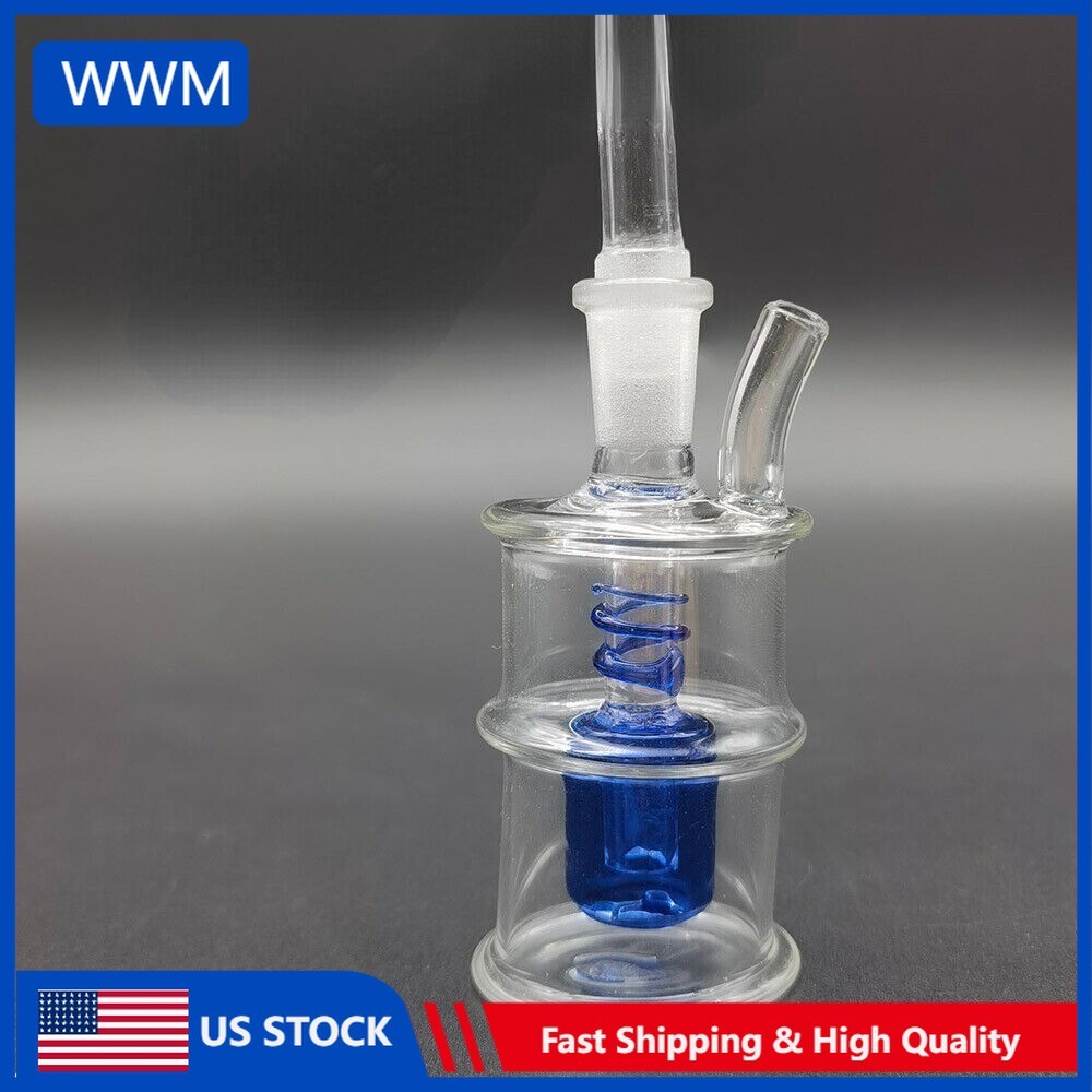 2.8inch Glass Bong Smoking Water Pipe Hookah Mini Bongs Shisha W/ 10mm Bowl New