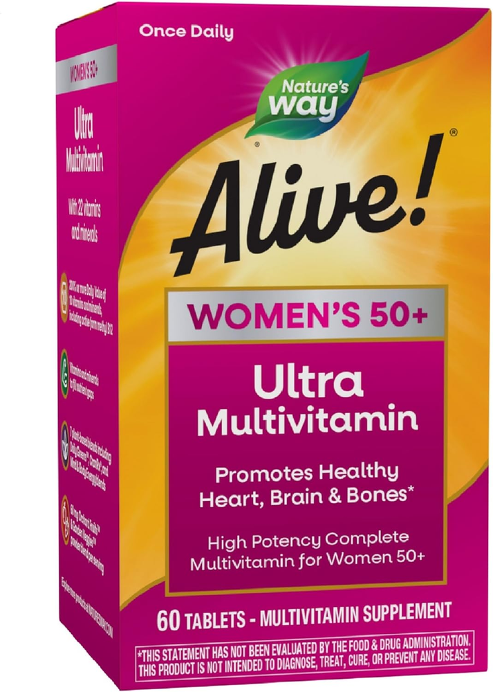Nature's Way Alive Women's 50+ Ultra Potency Multivitamin High Strength  