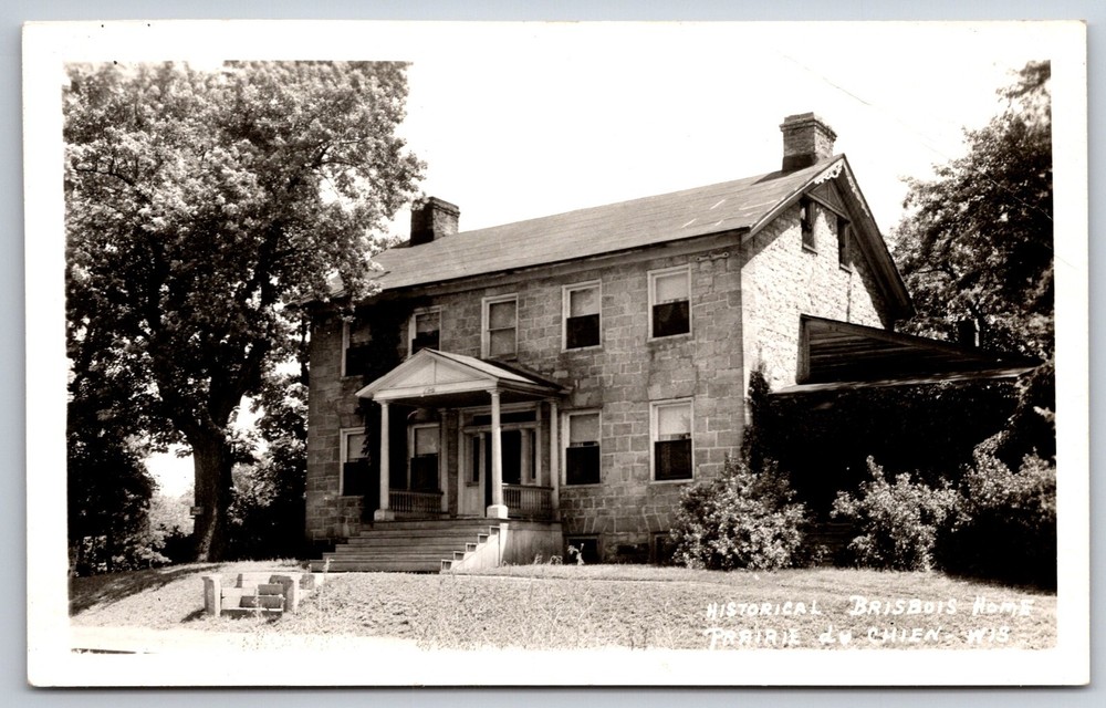 RPPC~Brisbols Home On Home Prairie Du Chien Wisconsin~Real Photo Postcard