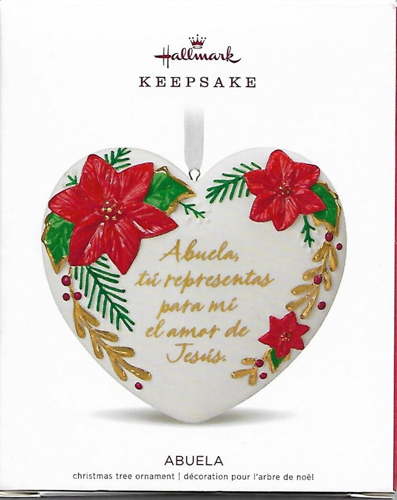 2018 Hallmark Abuela Grandma Keepsake Ornament Inspirational Verse NIB-image