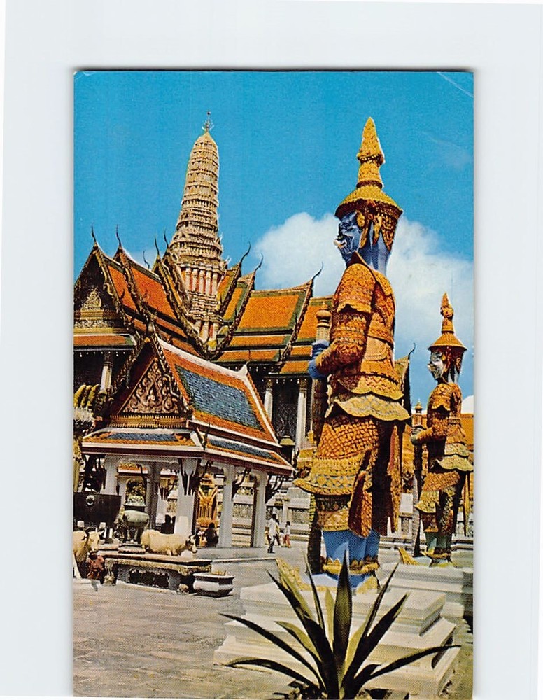 Postcard Inside The Ground of Wat Phra Keo Bangkok Thailand